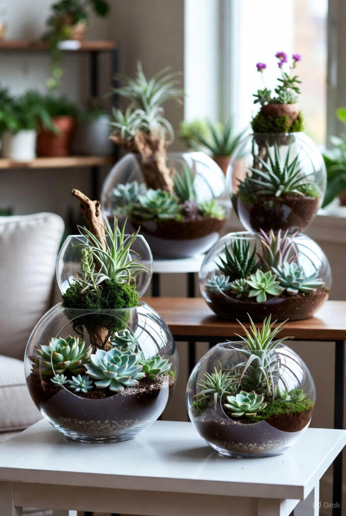 tiny houseplants for side table decor