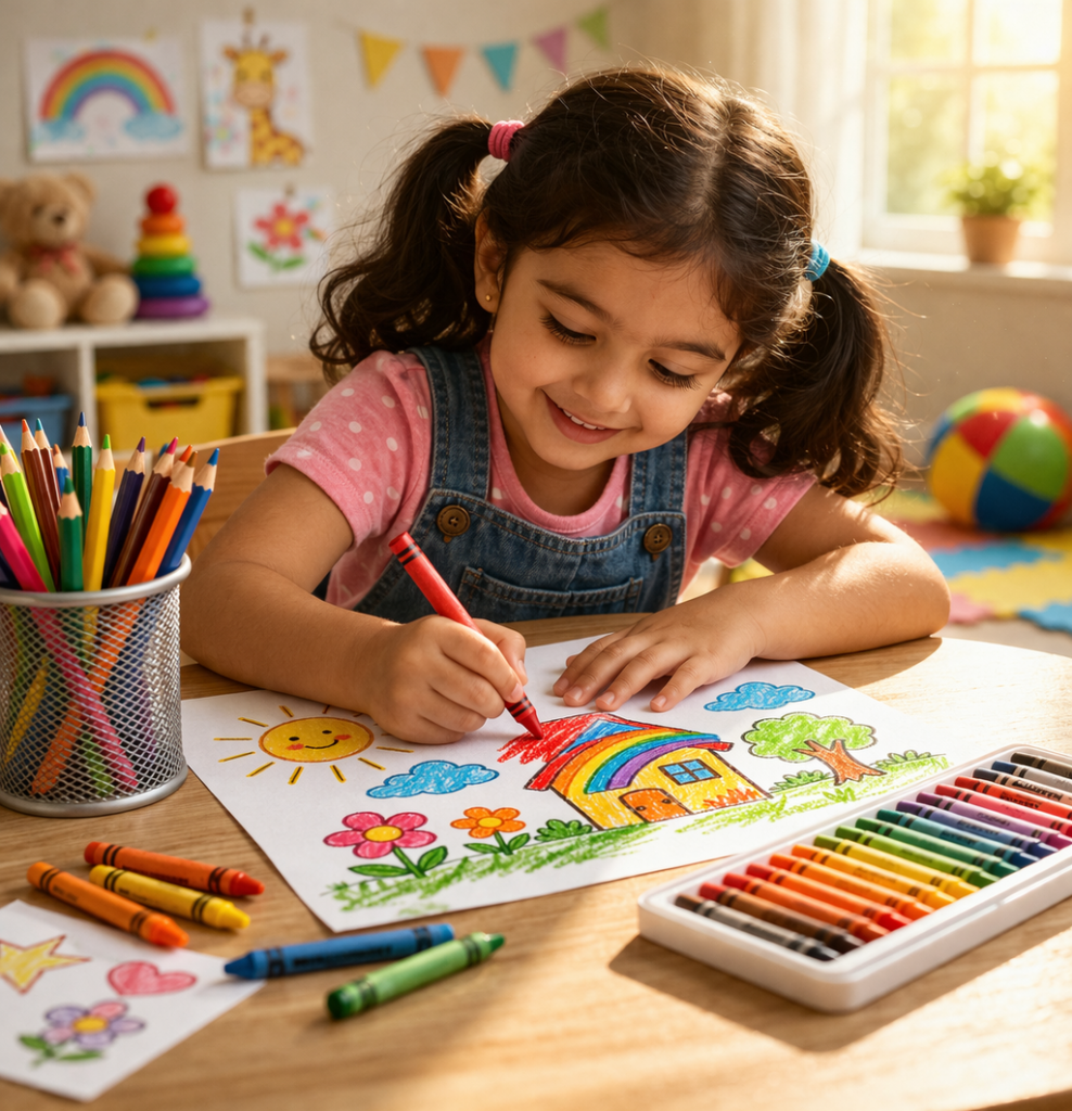 cheerful day of coloring fun