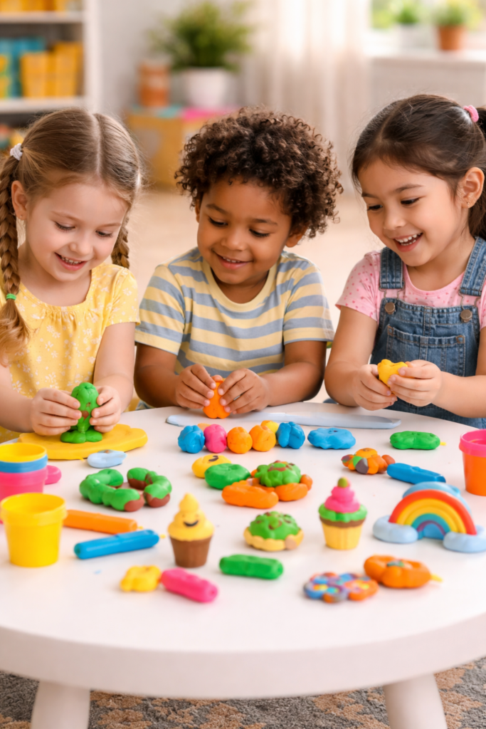 creative fun with colorful clay models