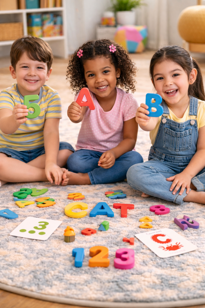 learning and playtime with friends